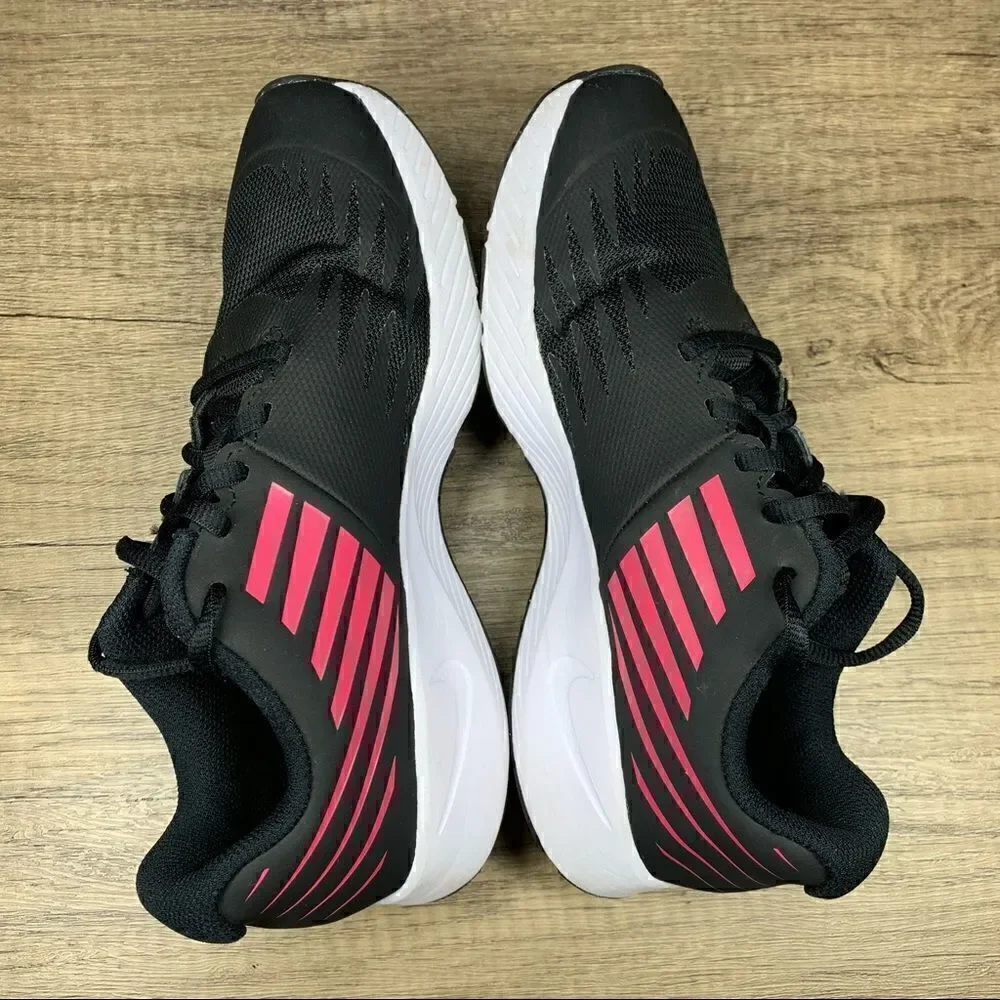 Nike~Star Runner 2~Black/Pink Running Shoes Youth Girls~US 4.5Y‎